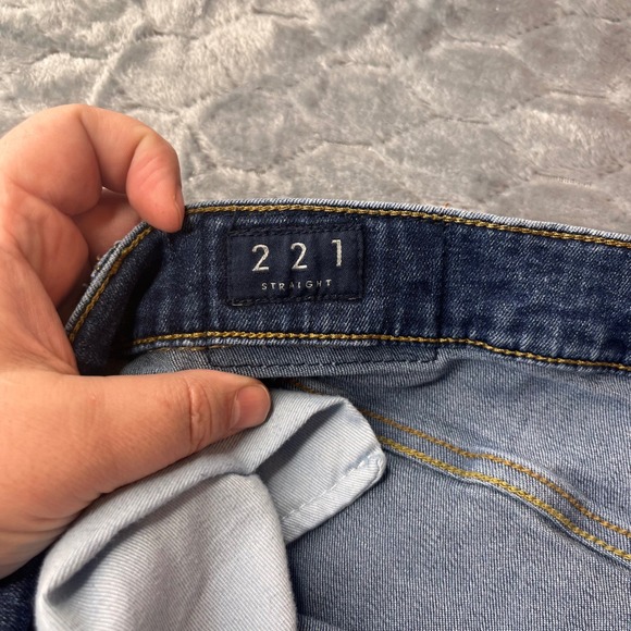 Lucky Brand 221 Straight Mens Blue Denim Jeans 40x30 7MBJ001 - Picture 4 of 12